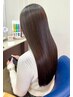 ツヤツヤサラサラ自然でダメージレスなストレートパーマ+トリートメント