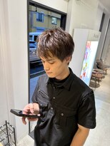 デバイス バイ フレイムス 越谷(DEVICE by Frames)&nbsp;ナチュラルブラウン　メンズ　ショート　スパイキーショート