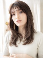 カバーヘア ブリス 川口(COVER HAIR bliss)&nbsp;モテ髪アッシュオリーブ韓国風レイヤーロングc7川口20代30代40代