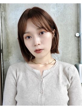 ガーデンヨコハマ(GARDEN YOKOHAMA) ボブレイヤー ボルドーカラー ヘーゼルブラウン 小顔