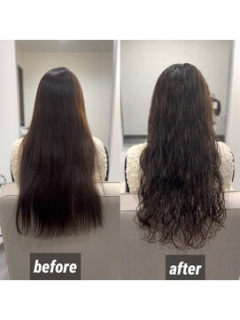 ホワイト(WHITE) スーパーロング×髪質改善パーマ〇