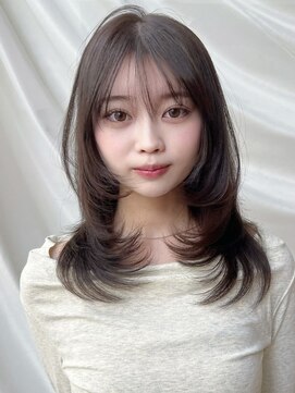 バイオレット 表参道店(Violet) ハッシュカットミディアムレイヤーウルフ前髪・顔まわりカット