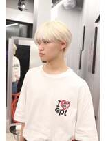 ペレ 梅田(PELE) MEN’S/リバースセンターパート/ニュアンスパーマ/梅田