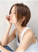 【GEEKS渋谷】ナチュラルショート/モカブラウン/春カラー/ウルフ