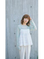 ヘアーメイク ハートシェイプドボックス(HAIR MAKE HEART SHAPED BOX)&nbsp;大人やわらかミディ×透け感ブラウン