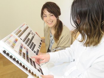 ネウィ 京都四条烏丸(newi)の写真/【烏丸】個室/1対1担当/駅近【カット+カラー+超音波TOKIO+リファVEENAヘッドスパ¥8800】夜9:30まで◎