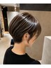 〈白髪染めで傷んだ髪へ〉メテオカラー+髪質改善トリートメント
