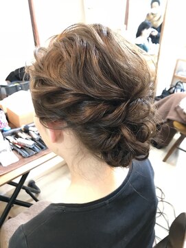 ロカット サロン(Roquat Salon) ゆるふわシニヨンアレンジ【ヘアメイク　立川/立川南口/浴衣】