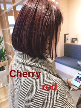 スムーク(smuk) 【smuk/スムーク】チェリーレッド／ワンレンボブ