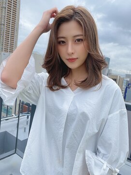 ルービック 京橋(Rubik's) 王道ミディアムヘア×透明感カラー