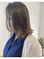 ヨーク(YOKE)&nbsp;【YOKE】大人ハイトーンケアブリーチ切りっぱなしボブ
