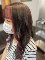 エノモト(ENOMOTO) 個性的カラー◎グレージュカラー×ホワイトピンク