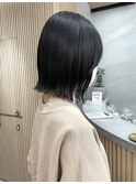 似合わせカット切りっぱなしボブ