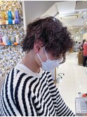 ツイスパ マッシュウルフ メンズパーマ☆横浜