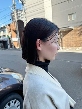 ハイバレーヘアーメゾン(HIGH VALLEY HAIRMAISON) ボブぱつっとボブぷつっとボブ切りっぱなしボブ岡山南中央町