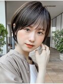 20代30代40代50代/丸みショート/クビレ/前髪あり/表参道