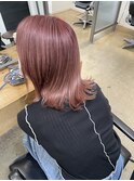レッドブラウン/イメチェン/フルバング/似合わせカット/茅ヶ崎駅