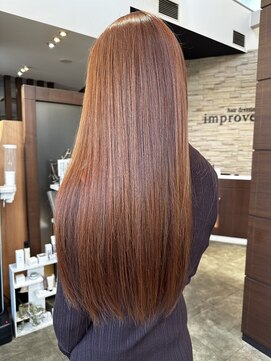 ヘアドレッシング インプローブ 前橋(hair dressing improve) オレンジブラウンカラー