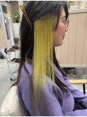 イヤリングカラーライトグリーン10代20代/デザインカラー