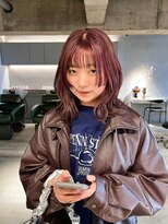 リール(rire)&nbsp;デザインカラーレイヤーカットウェットヘア夏オリーブベージュ