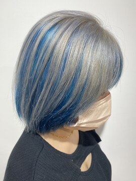 サロンドジョー(salon de joe) ショートボブレイヤーカットくびれミディアムマッシュショート