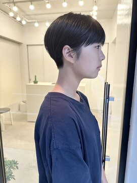 コットン(cotton) 大人可愛い30代40代刈り上げショート【川野指名限定スタイル】