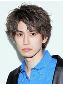 コンマバング韓流センターパートマッシュフェザーショート