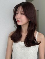 ソヨン 金山店(SOYON)&nbsp;波巻き/小顔/似合わせカット/フェミニンロング/黒髪/ネビージュ