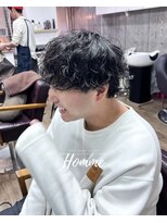 オムファミーユラグ(homme, famille raugh) シャドウパーマ