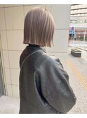 【ダブルカラー/ショートボブ】水光肌カラーも人気♪