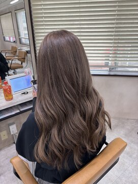 アジールヘア 東上野店(agir hair) 20代30代大人可愛いアッシュベージュダブルカラー透明感【上野】