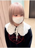 ホワイトミルクティーボブ【大阪/梅田】