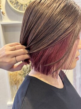 ヘアーサロンブランコ(hair salon blanco) インナーカラー×白髪ぼかし