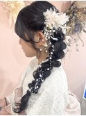 中区大手町美容院　宇品　花火大会　浴衣　着付け　ヘアアレンジ