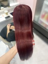 ジーナ 名駅(XENA.) 《Rena》チェリーレッド/暖色カラー/ブリーチカラー