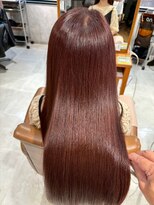 アンククロス 表参道(ANKH CROSS)&nbsp;髪質改善カラー/オレンジブラウン/ストレートロング