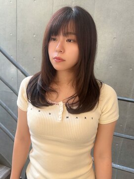 ヴィヴィ(VIVIE) 大人ガーリー似合わせミディアムレイヤーカットダークアッシュ