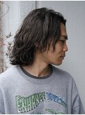 パーマハイライトミディアムメンズくせ毛多毛ムース
