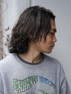 ピークアブー 原宿ハラカド(PEEK-A-BOO) パーマハイライトミディアムメンズくせ毛多毛ムース