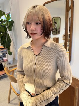 ミッケ(mikke) レイヤーボブ×デザインカラー