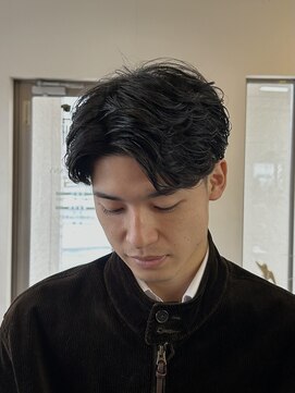 ディッセンバー 伊勢崎(December) メンズショート/センターパート/パーマ／ニュアンスパーマ