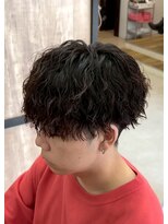 エッジ(EDGE)&nbsp;大分メンズ刈り上げショートマッシュツイストスパイラルパーマ