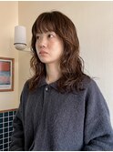 ミディアムロングニュアンスパーマ