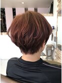 新色イルミナ・白髪ぼかしカラー　メリハリ小顔ショート×ポピー