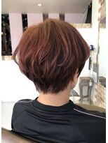 ドゥ スタイル 三国ヶ丘店(Duex Style)&nbsp;新色イルミナ・白髪ぼかしカラー　メリハリ小顔ショート×ポピー
