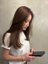 シウン(SIUN.)&nbsp;マロンブラウン×ローレイヤー【SIUN./京都美容室/京都駅前】