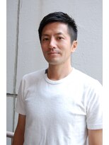 メリケンバーバーショップ コウベ(MERICAN BARBERSHOP KOBE)&nbsp;ショートレイヤーくせ毛風パーマソフトツーブロック#m