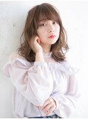 ミルキーベージュ ラフ巻きスタイル