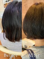 アークスヘアー&nbsp;ダークべージュスタイリング簡単♪小顔見せ☆丸みショート