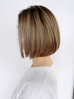 アイティー バイ アルバム 中野店(IT by ALBUM) バレイヤージュボブ_アースカラーくびれヘアツートン_ba361953